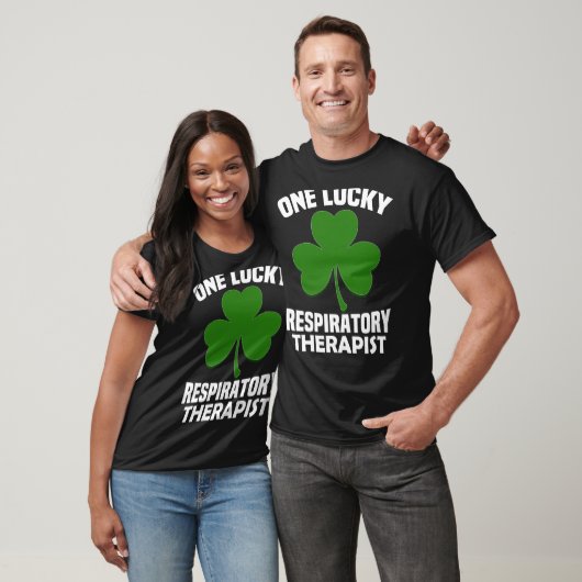 St Patrick's Day pyjama One Lucky RT Respiratory T-shirt (Unisex)