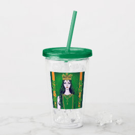 St Patrick's Day Queen Acryl Drinkbeker