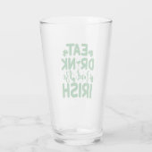 St Patrick's Day Quote Glass Glas (Achterkant)