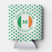 St Patricks Day Quote Monogram Irish Flag Shamrock Blikjeskoeler (Achterkant)