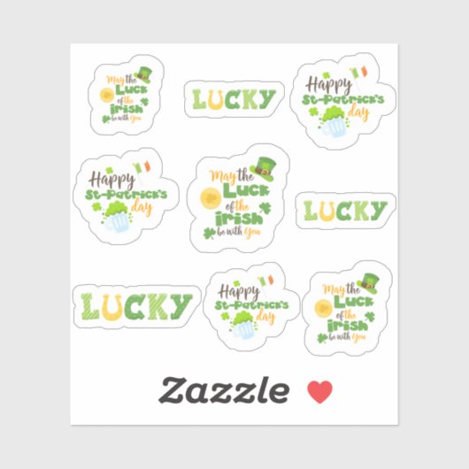 St. Patrick's Day Quotes Sticker (Vel)