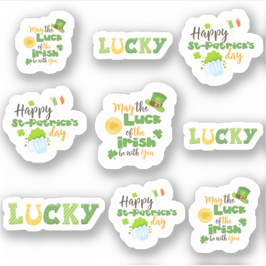 St. Patrick's Day Quotes Sticker (Voorkant)