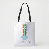 St. Patrick's Day Rainbow 4-Leaf Clover Minimalist Tote Bag (Voorkant)