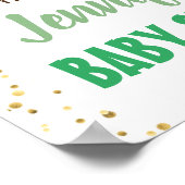 St Patrick's Day Rainbow Baby shower Welkomstteken Poster (Hoek)