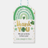 St Patrick's Day Rainbow Dank u Cadeaulabel (Voorkant)