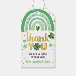 St Patrick's Day Rainbow Dank u Cadeaulabel