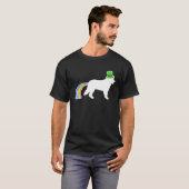 St Patrick's Day Rainbow Dog Berner Berner Berner  T-shirt (Voorkant volledig)