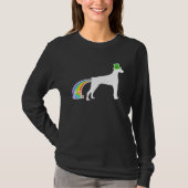 St. Patrick's Day Rainbow Dog Doberman T-shirt (Voorkant)