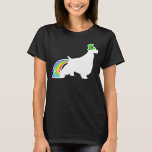 St Patrick's Day Rainbow Dog English Springer Spa T-shirt