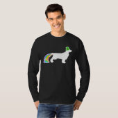St. Patrick's Day Rainbow Dog Field Spaniel T-shirt (Voorkant volledig)