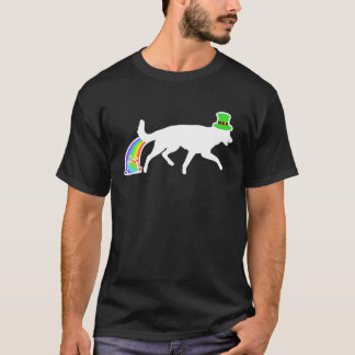St Patrick's Day Rainbow Dog  German Shepherd T-shirt