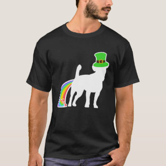 St Patrick's Day Rainbow Dog Jackshund T-shirt