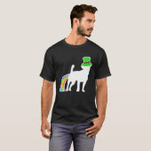 St Patrick's Day Rainbow Dog Jackshund T-shirt (Voorkant volledig)