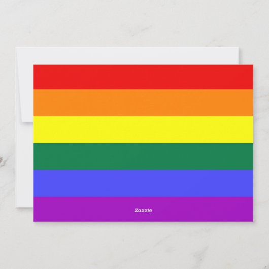 St Patricks Day Rainbow Gnomies LGBT Party Invite Feestdagenkaart (Achterkant)