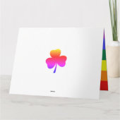 St Patricks Day Rainbow Gnomies LGBT-vriendschap Kaart (Achterkant)