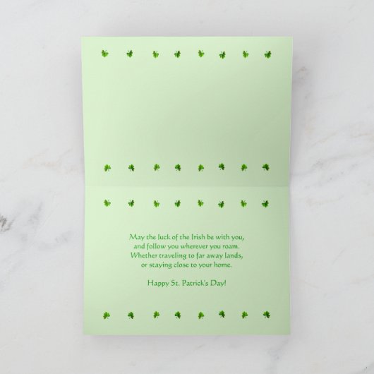 St. Patrick's Day - Rainbow Gold Kaart (Binnen)