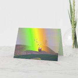 St. Patrick's Day - Rainbow Gold Kaart