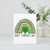 St. Patrick's Day Rainbow Green Briefkaart (Staand voorkant)