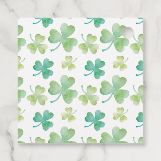 St Patrick's Day Rainbow Green Gold Dank u Bedankjes Labels (Achterkant)