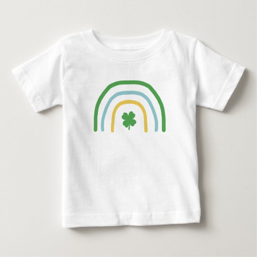 St. Patricks Day Rainbow Irish Clover Kinder T-Shi (Voorkant)