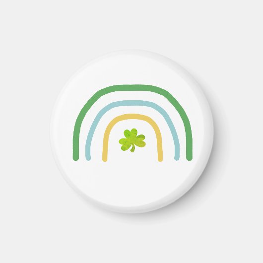 St Patricks Day Rainbow Irish Magneet (Voorkant)