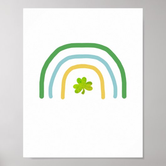 St Patricks Day Rainbow Irish Poster (Voorkant)