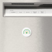 St Patricks Day Rainbow Irish Shamrock Magnet (Insitu (Vaatwasser))