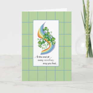 St. Patrick's Day Rainbow Kaart