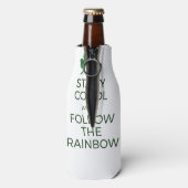 St. Patrick's Day Rainbow Koelbox - Blijf koel Flesjeskoeler (Fles Achterkant)