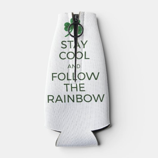 St. Patrick's Day Rainbow Koelbox - Blijf koel Flesjeskoeler (Achterkant)