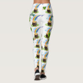 St Patrick's Day Rainbow Pot of Gold Leprechaun Leggings (Achterkant)