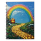 St. Patrick's Day Rainbow & Pot of Gold Notitieboek (Voorkant)
