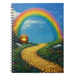 St. Patrick's Day Rainbow & Pot of Gold Notitieboek