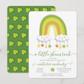 St. Patrick's Day Rainbow Shamrock Baby shower Kaart (Voorkant / Achterkant)