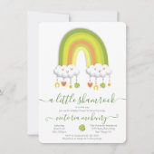 St. Patrick's Day Rainbow Shamrock Baby shower Kaart (Voorkant)