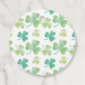 St Patrick's Day Rainbow Shamrock Bedankt Bedankjes Labels (Achterkant)