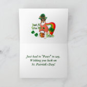 St. Patrick's Day Rat Terrier Kaart (Binnen)