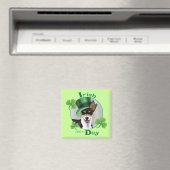 St. Patrick's Day Rat Terrier Magneet (Insitu (Vaatwasser))