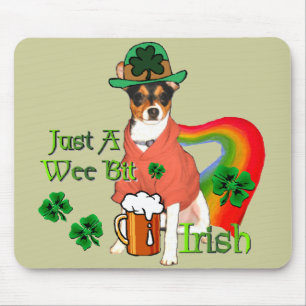 St. Patrick's Day Rat Terrier Muismat