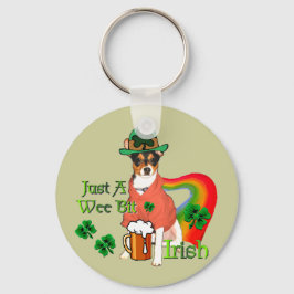 St. Patrick's Day Rat Terrier Sleutelhanger