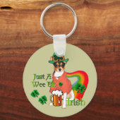 St. Patrick's Day Rat Terrier Sleutelhanger (Voorkant)