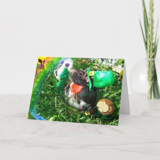 St. Patrick's Day-rattenkaart Kaart (Voorkant)