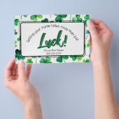 St. Patrick's Day Real Estate Briefkaart Flyer (Hand)