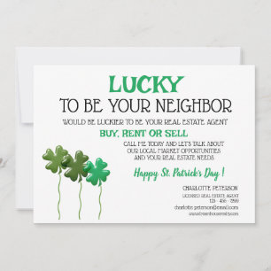 St Patrick's Day Real Estate Promotional Feestdagenkaart
