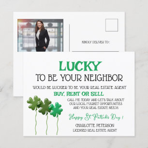 St Patrick's Day Real Estate Promotional Marketing Feestdagenkaart