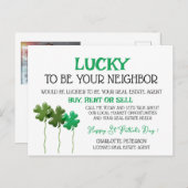 St Patrick's Day Real Estate Promotional Marketing Feestdagenkaart (Voorkant / Achterkant)