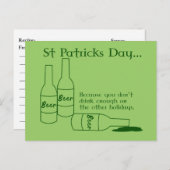 St Patrick's Day Recept Briefkaart (Voorkant / Achterkant)
