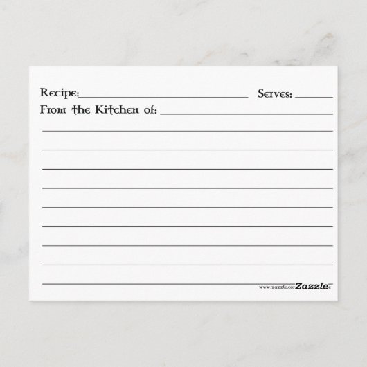 St Patrick's Day Recept Briefkaart (Achterkant)