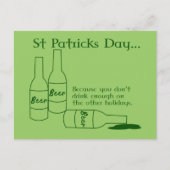 St Patrick's Day Recept Briefkaart (Voorkant)