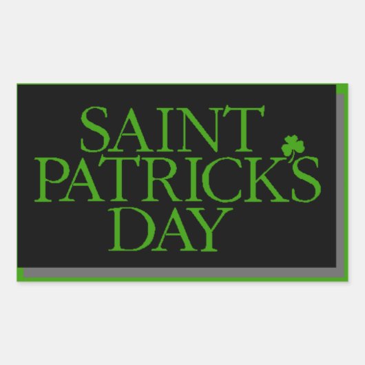 St. Patrick's Day Rechthoekige Sticker (Voorkant)
